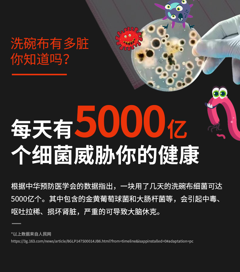 抗菌硅胶百洁刷